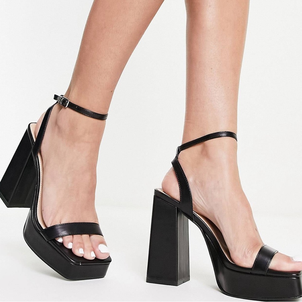 ASOS black platform heels